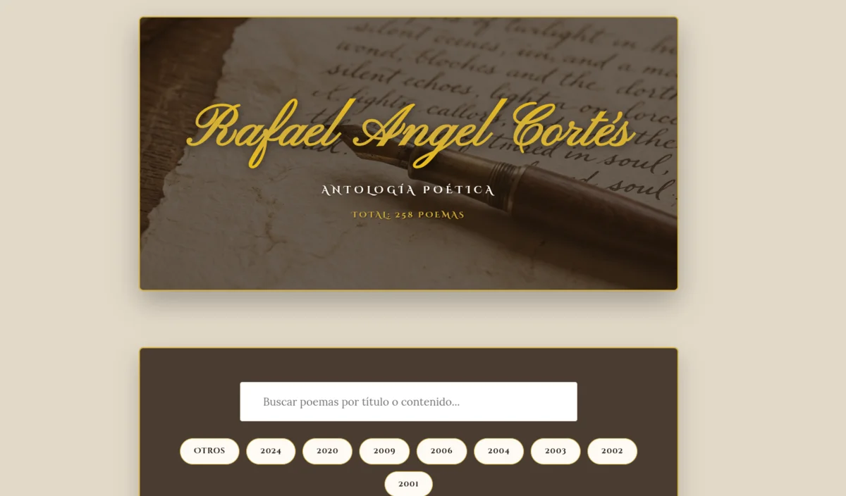 Rafael Ángel Cortés Desktop Mockup